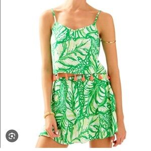Lilly Pulitzer Tropical Green Leaf Crop Set! Super cute and fun🍃